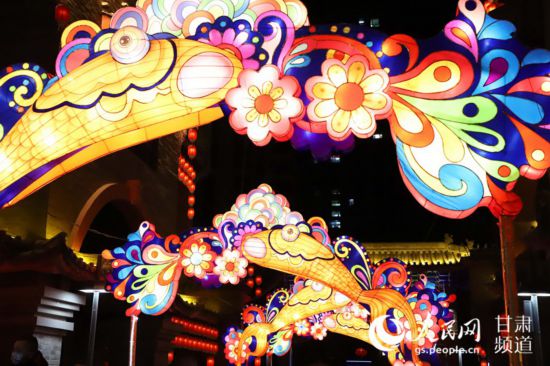 甘肅蘭州：新春燈會年味濃